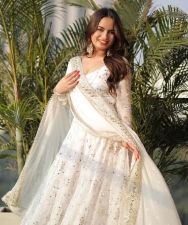 Pure Off-White Anarkali