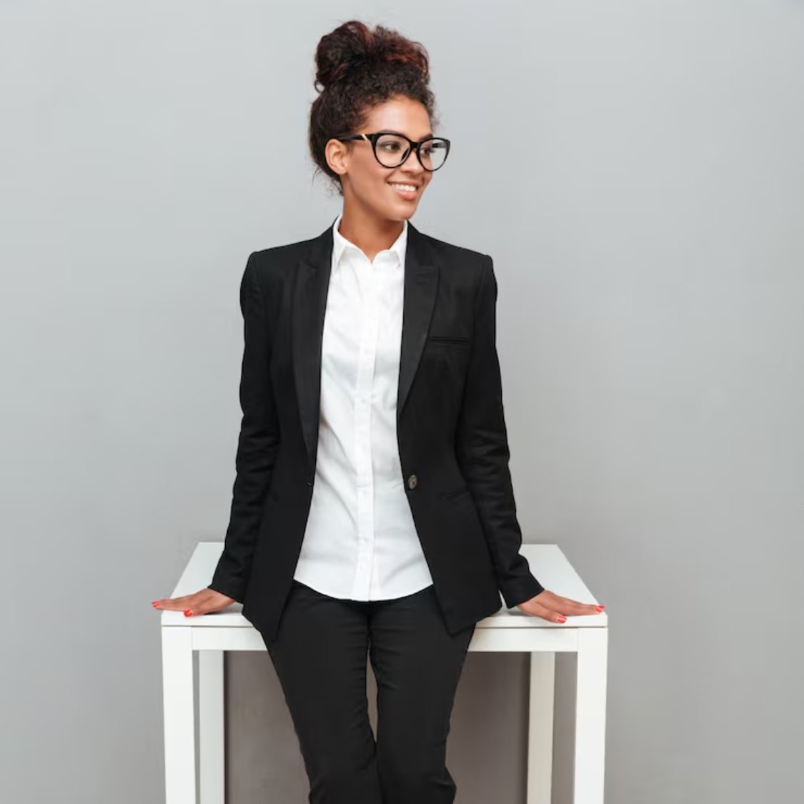 Pure Charcoal Black Formal Dresse