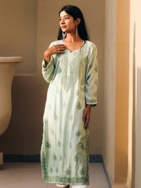 Pale Sage Green Kurti