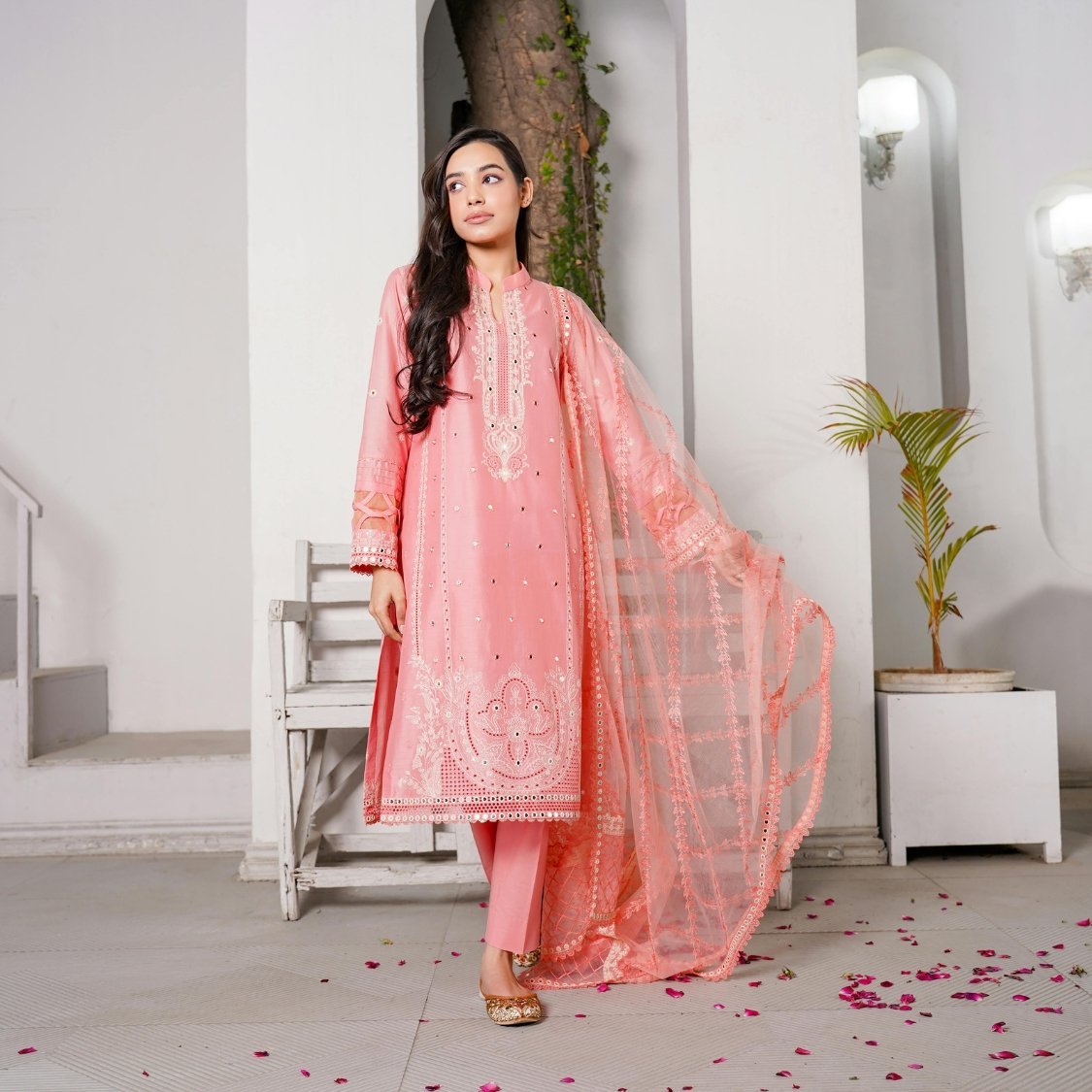 Rose Quartz Pink Kurti